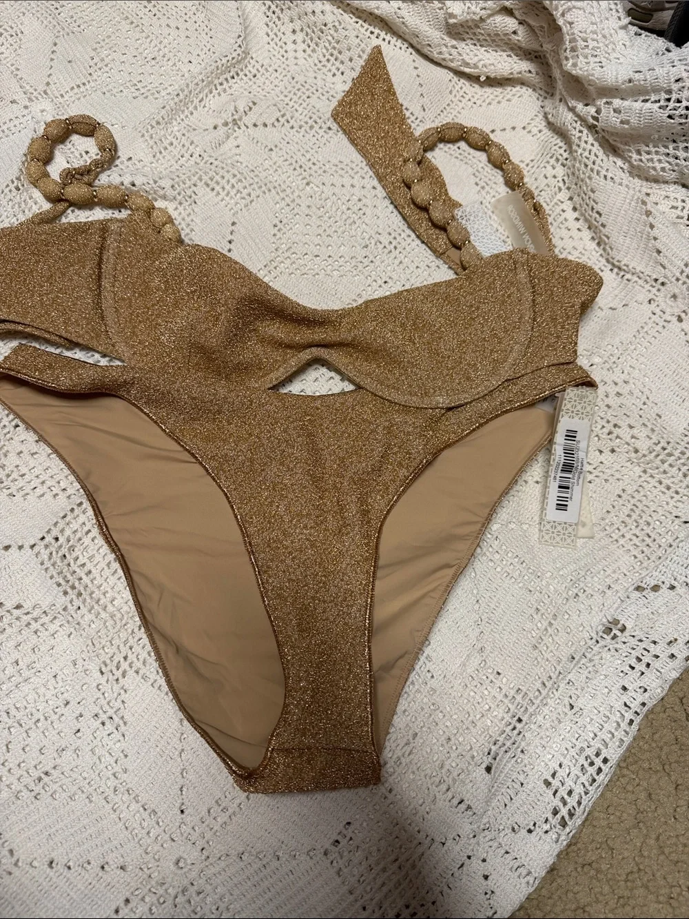 Devon Windsor Harriet top & Hattie bottom/ gold shimmer - Picture 5 of 5